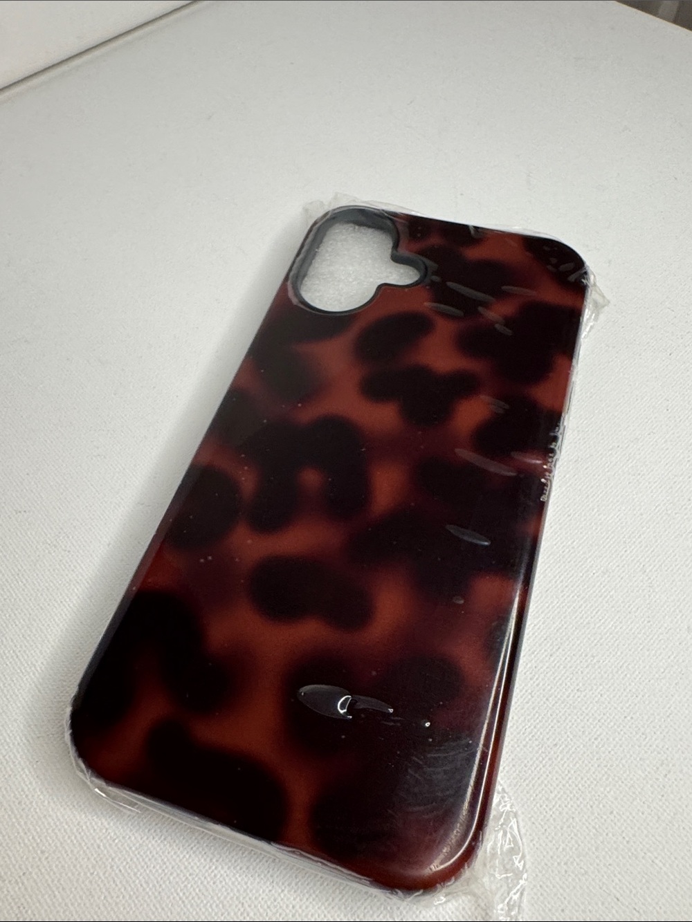 iPhone 16 Plus Case Cute Leopard Tortoise Amber - Black - Picture 3 of 4